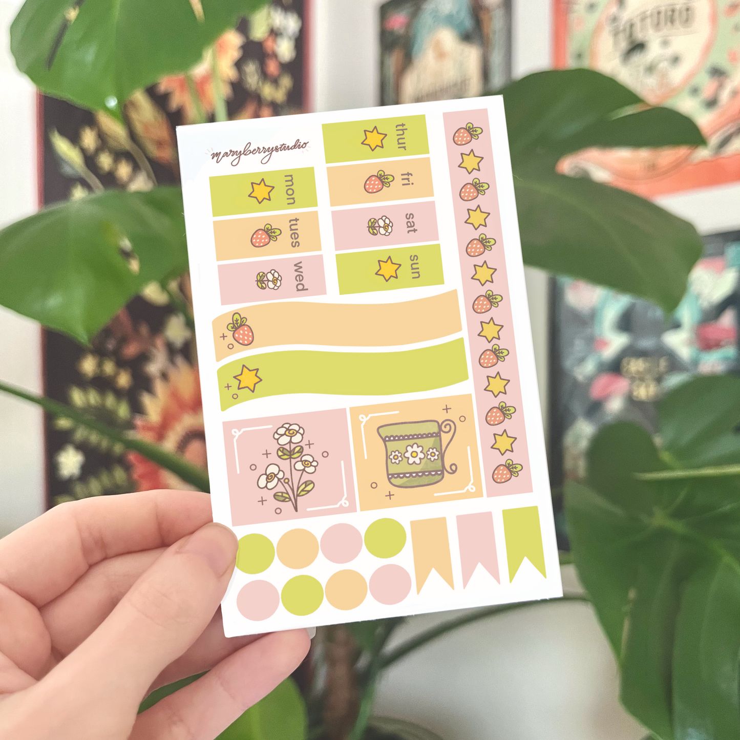 Spring Hobonichi Weeks Sticker Kit